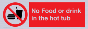 No Food or drink in the hot tub
